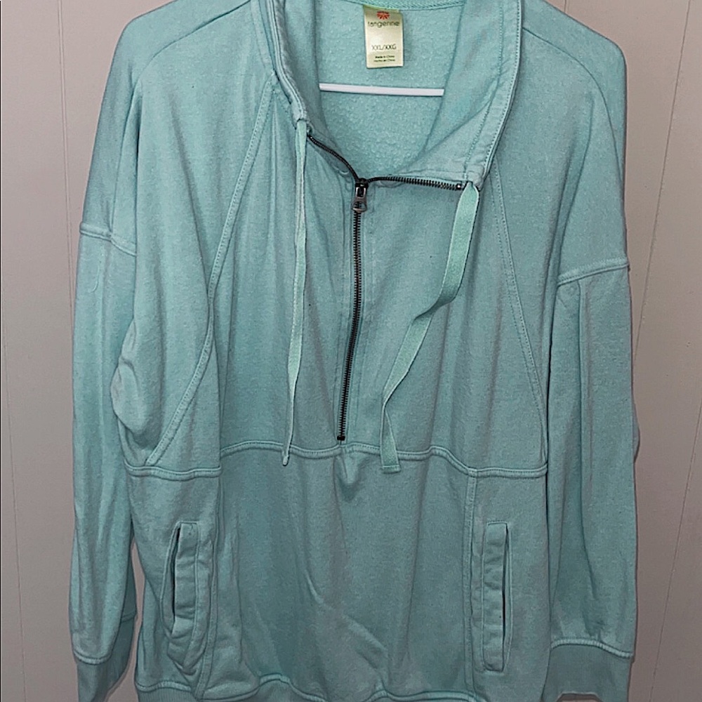 athletic throw over/hoodie.